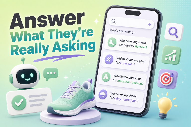 Nobody Is Typing “Best Running Shoes” Anymore. Here’s What They’re Asking Instead – and Why Your Business Needs to Have the Answer.
